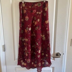 Rickis size XS red floral skirt